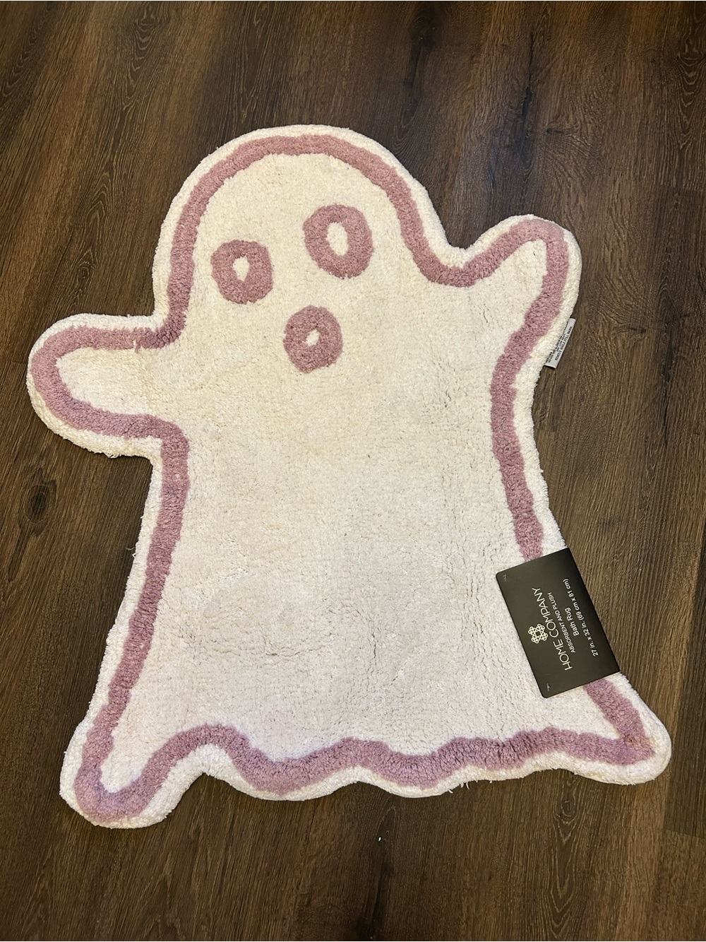Home Comfort Ghost Bath Rug Mat 27 Inches by 32 Inches 100% Cotton NWT